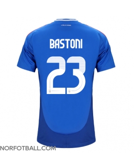 Billige Fotballdrakt Italia Alessandro Bastoni #23 Replika Hjemmedrakt EM 2024 Kortermet